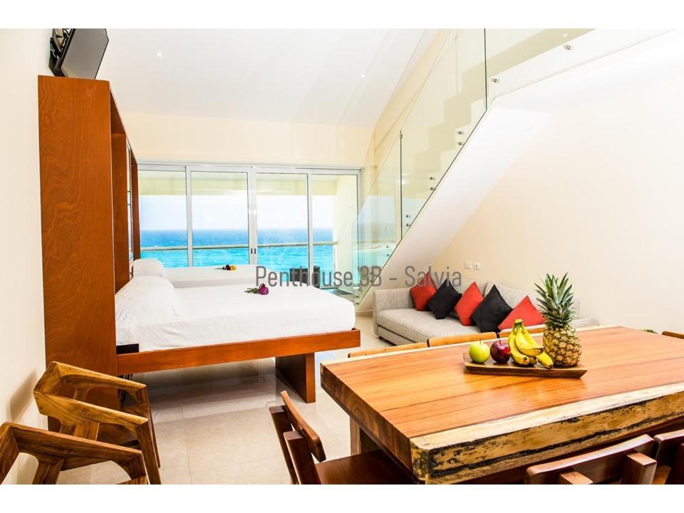2 Story Oceanfront Penthouses On Cancun Beach! Kültér fotó