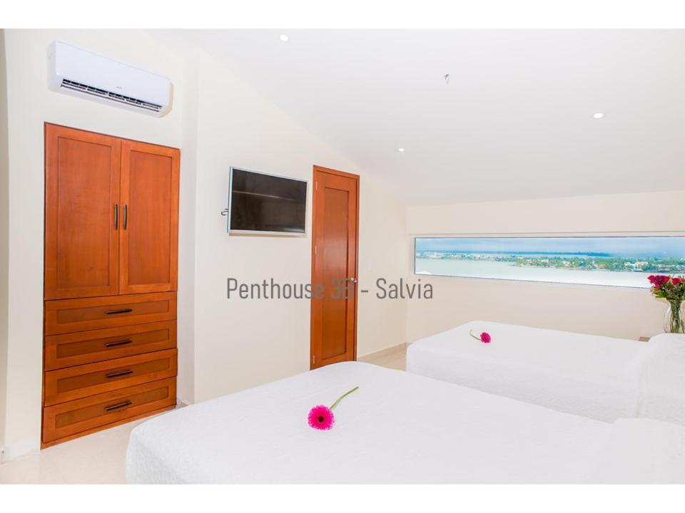 2 Story Oceanfront Penthouses On Cancun Beach! Kültér fotó